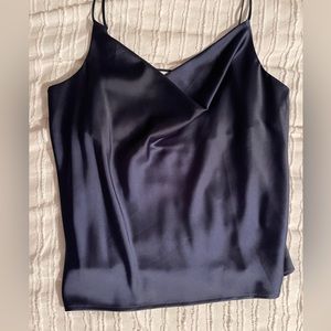 Gorgeous navy silk top